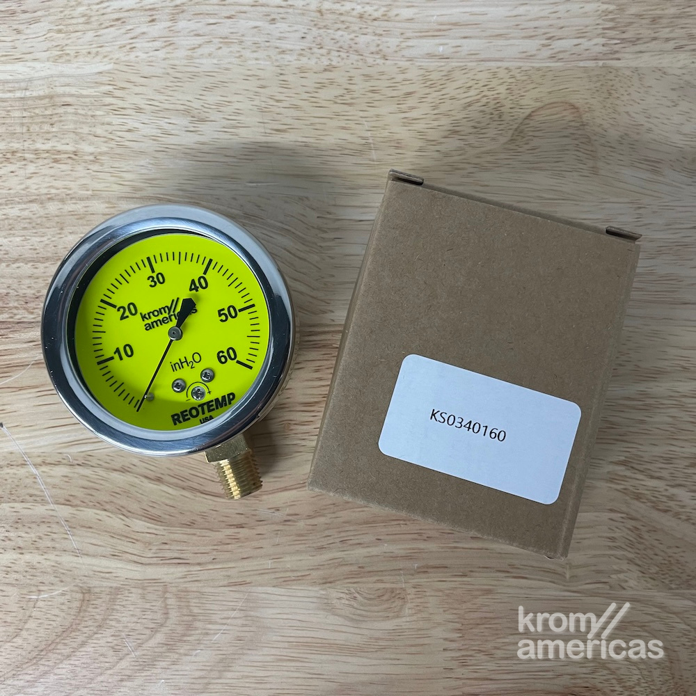 KS0340160 - Pressure gauge, 0-60 WC